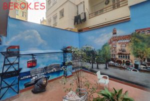 mural hotel happy people manzana de la discordia puerto telesferico